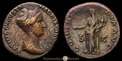 Ancient Coins - SABINA (Augusta, AD 128-137). Sestertius. Rome. (23.04 g. 32 mm). Rome. RIC² 2584. Very well preserved. Rare.