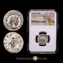 Ancient Coins - Gallienus. Antoninianus. Rome. 253-268 AD. (Silver, 3.37 g). MIR 38t. RIC 181. Beautiful specimen with an exceptionally fine portrait. Encapsulated by NGC as MS Strike 3/5 Surface...