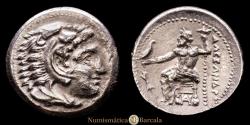 Ancient Coins - Kingdom of Macedon. Philip III Arrhidaios. Drachm. 336-323 BC. Struck in the name and types of Alexander III. (Price-1365 similar). AR. 4.17 g. XF.