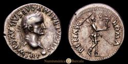 Ancient Coins - Galba. Denarius. 68 A.D. Tarraco. (RIC-57). (ACIP-4188). (BMC-181). AR. 3.38 grams. Beautiful tone. Very rare, even more so in this state of preservation. Exceptional for the type.