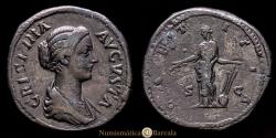 Ancient Coins - Crispina. Sestertius. (29.38 g.). Rome. 180-183 AD. RIC III 668.
