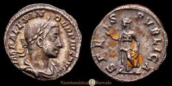 Ancient Coins - Alexander Severus. Denarius. 231-235 AD. Rome. (RIC IV 254). (BMCRE 900). (RSC 546). Silver. 3.39 g. Soft patina with light toning. Oxidation. Retains collector's tag...