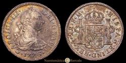 World Coins - MEXICO. 2 Reales, 1776-Mo FM. Mexico City Mint. Charles III. 6.71g. Silver. KM-88.2; Cal-662. AU (About Uncirculated). Popular date, always sought after by the American market.