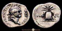 Ancient Coins - Roman Empire. VESPASIAN. Denarius. (AR 3.38g/19mm). 77-78 AD. Rome. (RIC 980). VF-.
