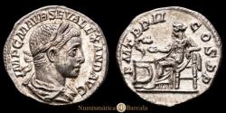 Ancient Coins - Rome - Alexander Severus. Denarius. (2.16 g.). Rome. 223 AD. RIC-32. XF+. PM TR P II COS PP, Salus