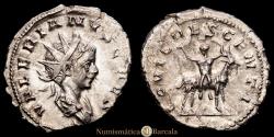 Ancient Coins - Valerian II. Antoninianus. (3.11 g.). Cologne. 256-257 AD. RIC-3. Choice Extremely Fine. R: IOVI CRESCENTI
