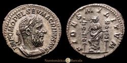 Ancient Coins - Macrinus. Denarius. 217-218 AD. Rome. (RIC IV 67). (BMCRE 65). (RSC 23b). Silver. 2.86 g. Light patina. Choice Extremely Fine.