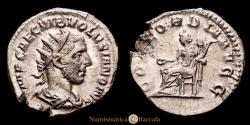 Ancient Coins - Volusian. Antoninianus. (3.71 g.). Rome. 251-253 AD. RIC 168. R/ CONCORDIA AVGG