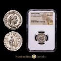 Ancient Coins - Trebonianus Gallus. 251-253 AD. Silver Antoninianus (22 mm, 3.46 g, 6 h). Rome mint. RIC IV 30; RSC 28. Encapsulated by NGC as Ch XF.
