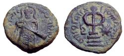 World Coins - ISLAMIC, Umayyad Caliphate. temp. 'Abd al-Malik ibn Marwan. AH 65-86 / AD 685-705. Æ Fals.