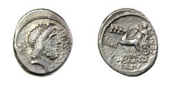 Ancient Coins - Roman Republic P. Plautius Hypsaeus Silver Denarius 60BC