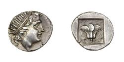 Ancient Coins - Caria Rhodes Silver Drachm c. 125-88BC