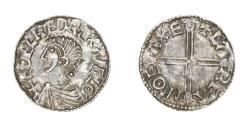 Ancient Coins - Aethelred II The Unready AD 978-1016 Silver Penny Long Cross type Exeter
