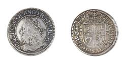 Ancient Coins - Scotland Charles I AD 1625-1649 Silver Half Merk Briot's third coinage