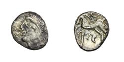 Ancient Coins - Atrebates Tincomarus Diadem Silver Unit 25BC-10AD