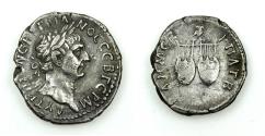 Ancient Coins - Trajan AD 98-117 Silver Drachm