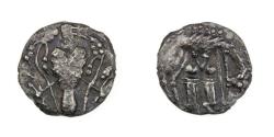 Ancient Coins - Anglo Saxon Secondary Phase 710-760AD Silver Sceatta Series V Type 7 Wolf and Twins