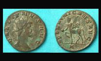 Ancient Coins - Gallienus, Zoo Issue, Centaur with Globe and Rudder reverse