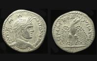 Ancient Coins - Syria, Seleucia, Caracalla, Tetradrachm, Eagle on Thunderbolt reverse