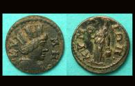 Ancient Coins - Roman Provincial, Aeolis, Kyme, Amazon with Isis reverse, Scarce!