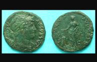 Ancient Coins - Hadrian, As, Salus reverse, Spectacular!