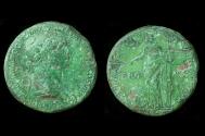 Ancient Coins - Trajan, Sestertius, Senatus reverse, Beautiful!