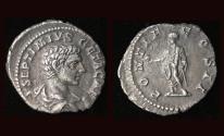 Ancient Coins - Geta, Denarius, Pontif Reverse