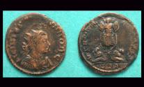 Ancient Coins - Licinius II, Trier, Trophy with Captives reverse