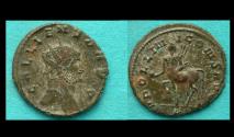 Ancient Coins - Gallienus, Zoo Issue, Centaur with Globe and Rudder reverse