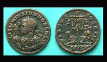 Ancient Coins - Licinius II, Victory on Globe Portrait, Siscia, about Extremely Fine, Rare 4!