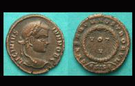 Ancient Coins - Licinius II, Siscia, Five Year Vow Issue, Remarkable Portrait!