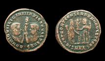 Ancient Coins - Licinius I and Licinius II, Holding Fortuna obverse, Nicomedia, Rare 5!