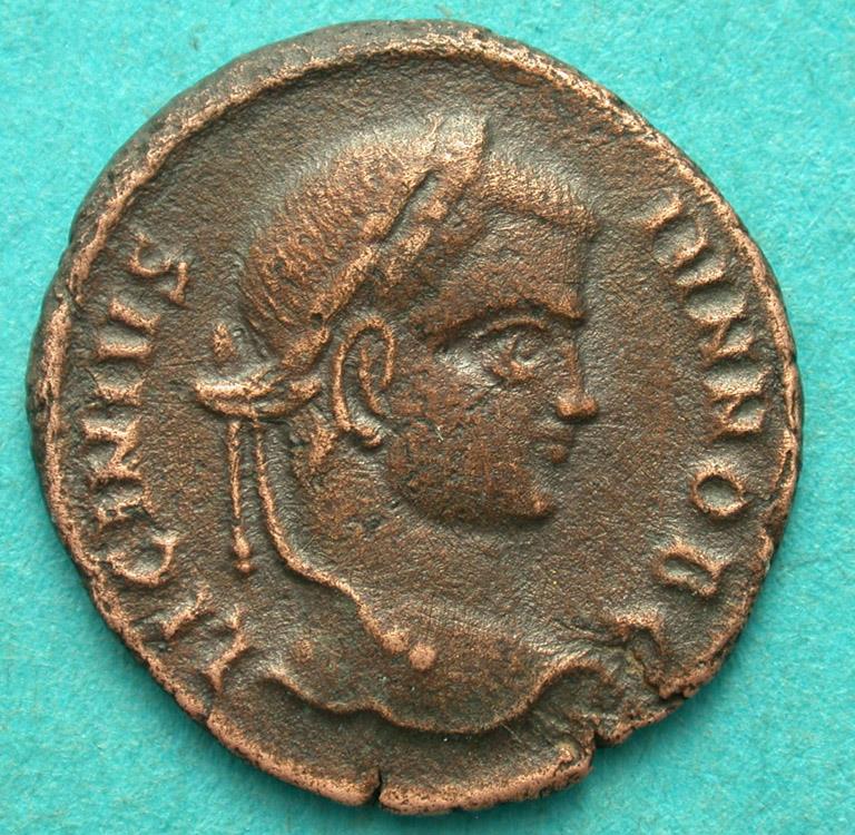 Licinius II, Siscia, Five Year Vow Issue, Remarkable Portrait!