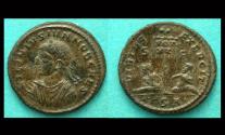 Ancient Coins - Licinius II, Thessalonica, 20-Year Vow reverse!
