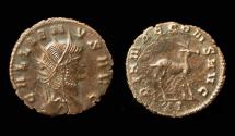 Ancient Coins - Gallienus, Zoo Issue, Antelope Standing Right reverse