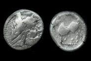 Ancient Coins - Danube Celts, AR Tetradrachm, 2nd Cent BC