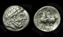 Ancient Coins - Danube Celts, AR Tetradrachm, 2nd Cent BC