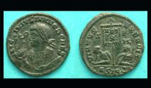 Ancient Coins - Licinius II, Siscia, Victory on Globe Portrait, Lovely!