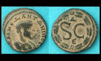 Ancient Coins - Syria, Antioch, Diadumenian as Caesar, S-C Reverse, Rare!
