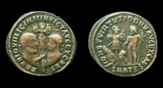 Ancient Coins - Licinius I and Licinius II, Holding Trophy obverse, Antioch, Rare 4