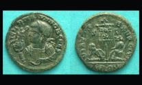 Ancient Coins - Licinius II, Siscia, Victory on Globe Portrait, Beautiful!