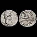Ancient Coins - Octavian as Augustus Ar. cistophoric tetradrachm