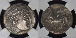 Ancient Coins - EASTERN EUROPE, Imitations of Philip II of Macedon. 2nd century BC. AR Tetradrachm. Kroisbach–mit Reiterstumpf type