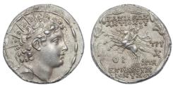 Ancient Coins - Seleukid Kings of Syria, Antiochos VI Dionysos 144-142 BC AR Tetradrachm (30 mm, 16.75 gm, 12h)