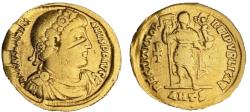 Ancient Coins - Valentinian I. AD 364-375. AV Solidus. Antioch mint, 4th officina. Struck AD 364.