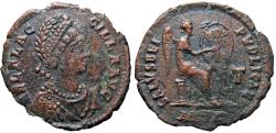 Ancient Coins - Aelia Flaccilla. Augusta, A.D. 379-386/8, AE 2. Antioch mint, A.D. 383-388.AE