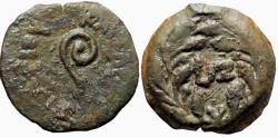Ancient Coins - JUDAEA, Procurators. Pontius Pilate. 26-36 CE. Prutah .Struck under Tiberius, Dated RY 17 (AD 30).