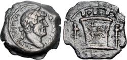 Ancient Coins - adrian, AE obol of Alexandria, Egypt. Dated Year 21 . UNIQUE AND UNPUBLISHED TYPE .