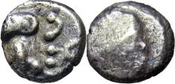 Ancient Coins - SAMARIA, Pseudo-Athenian Series. Circa 375-333 BC. AR Hemiobol .very rare