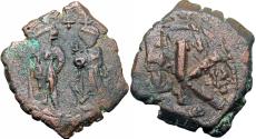 Ancient Coins - Heraclius, with Heraclius Constantine Æ